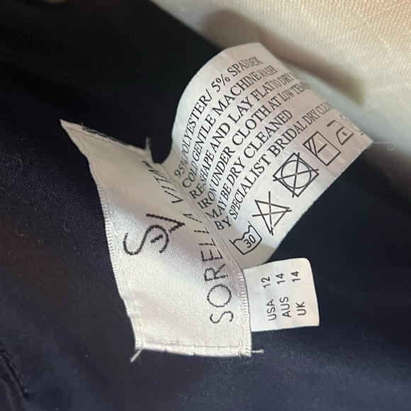 Sorella Vita navy Style 9134. Very comfy stretchy soft fabric Not hemmed I’m 5’7 - Picture 5 of 6